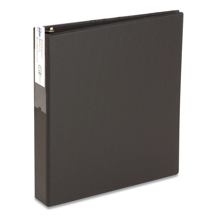 Avery - Economy Non-View Binder with Round Rings, 3 Rings, 2" Capacity, 11 x 8.5, Black, (4501)