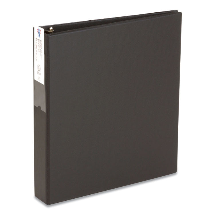 Avery - Economy Non-View Binder with Round Rings, 3 Rings, 1.5" Capacity, 11 x 8.5, Black, (4401)