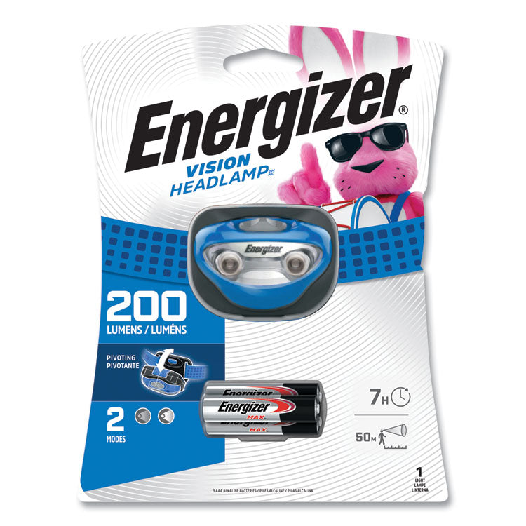 Energizer - LED Headlight, 3 AAA Batteries (Included), Blue