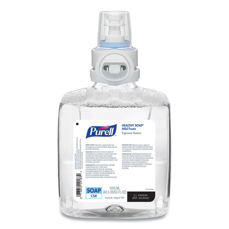 PURELL - Professional HEALTHY SOAP Mild Foam, Fragrance-Free, 1,200 mL, For CS8 Dispensers, 2/Carton