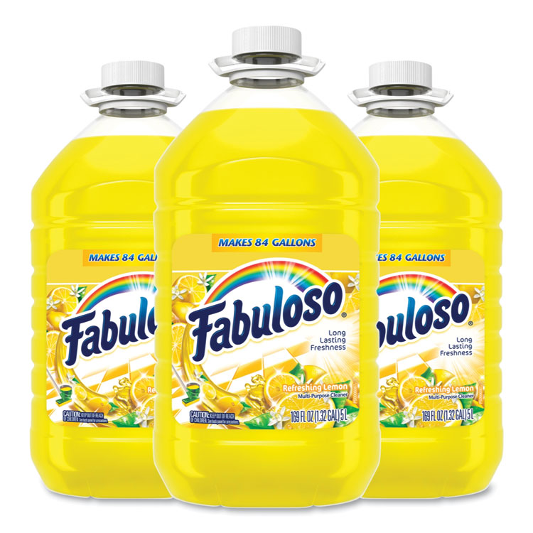 Fabuloso - Multi-use Cleaner, Lemon Scent, 169 oz Bottle, 3/Carton