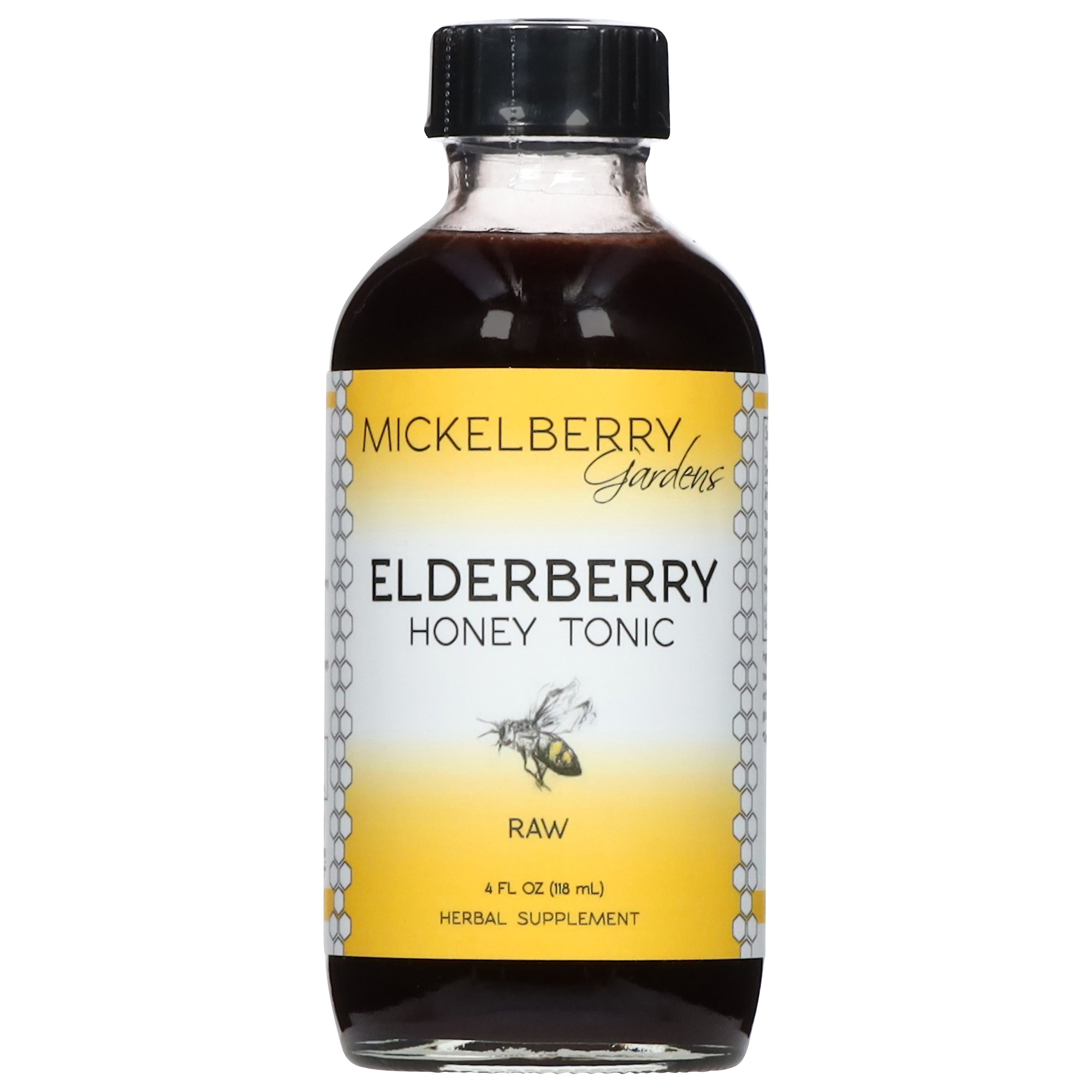 Mickelberry Gardens Raw Elderberry Honey Tonic 4 fl oz - Case of 1