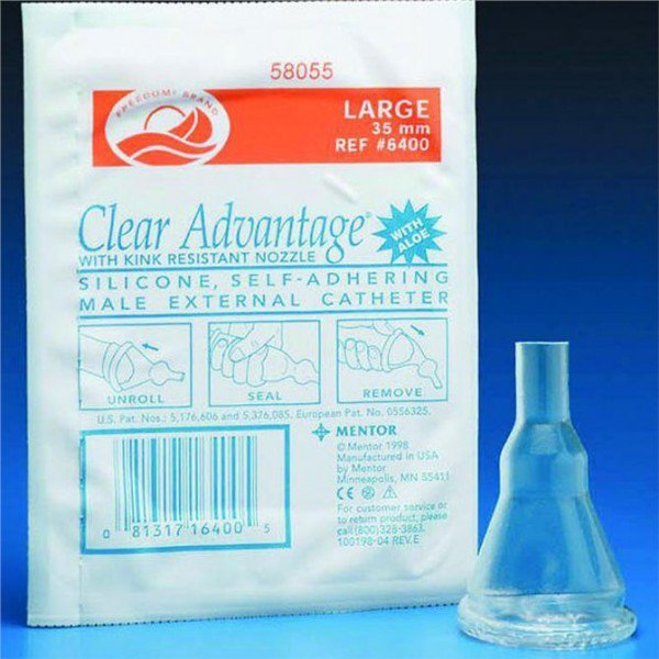 Coloplast - Male External Catheter Clear Advantage® Self-Adhesive Strip Silicone X-Large [1/EA]