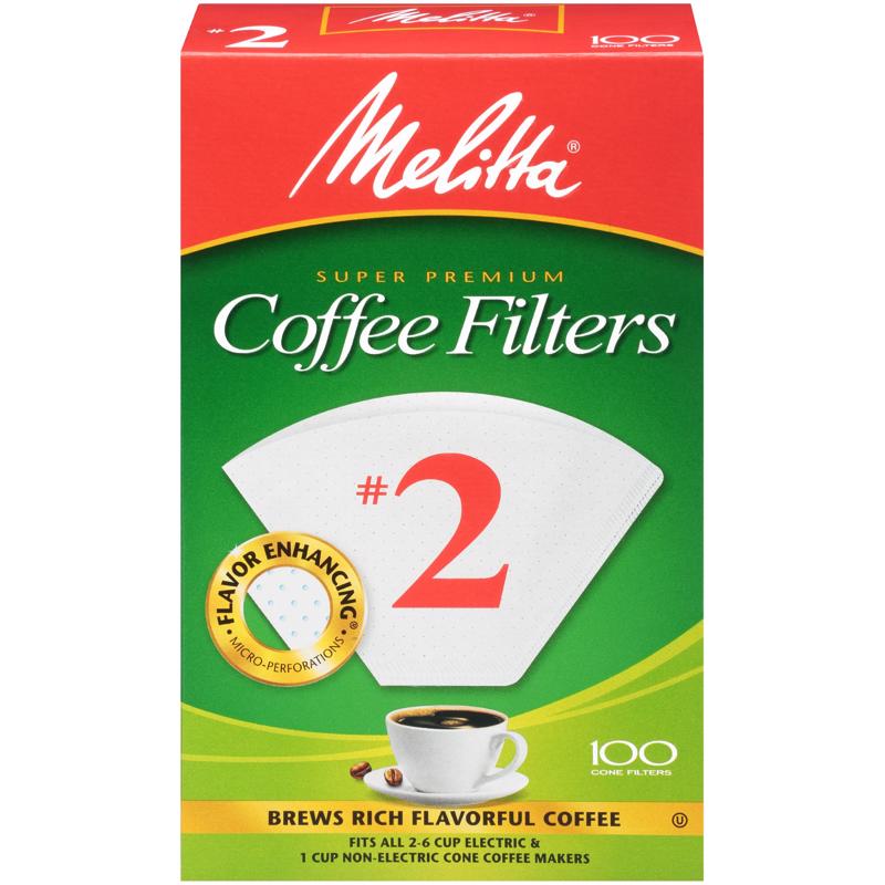 MELITTA - Melitta 6 cups White Cone Coffee Filter 100 pk