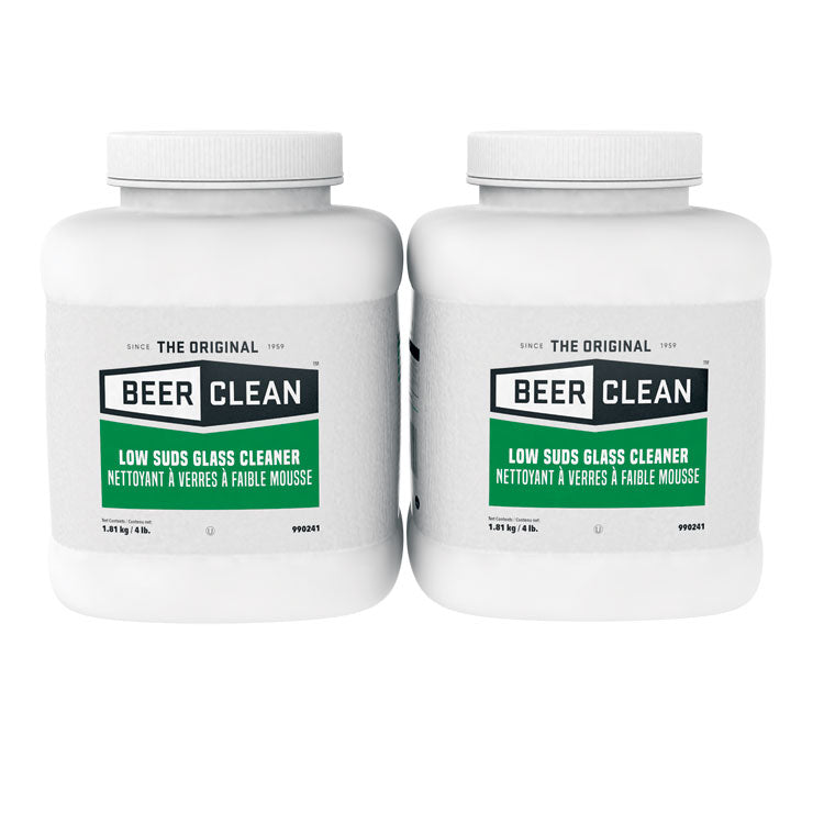 Diversey - Beer Clean Glass Cleaner, Unscented, Powder, 4 lb. Container