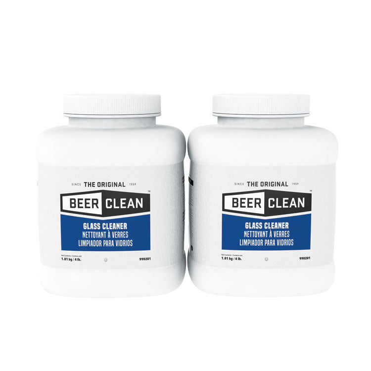 Diversey - Beer Clean Glass Cleaner, Unscented, Powder, 4 lb. Container