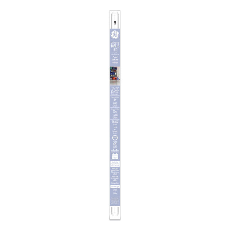 GE - 24" T8/T12, 20 W, T8 Tube, Cool White, 6/Carton