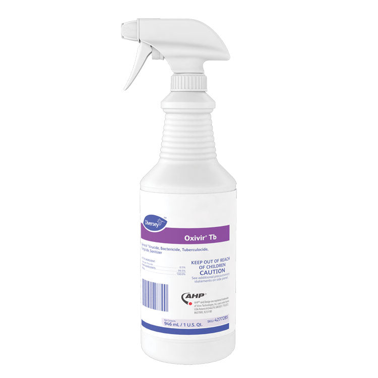 Diversey - Oxivir TB One-Step Disinfectant Cleaner, 32 oz Bottle, 12/Carton