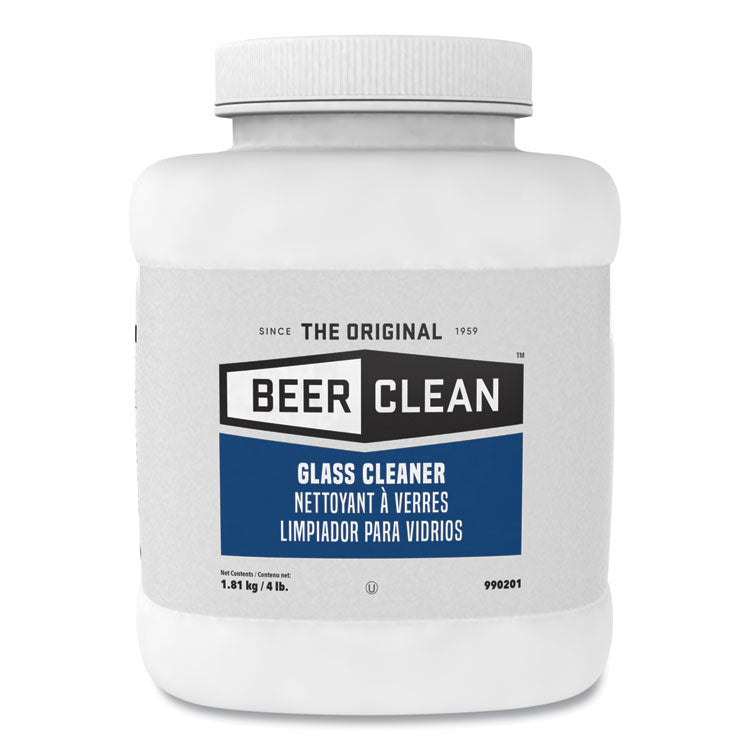 Diversey - Beer Clean Glass Cleaner, Unscented, Powder, 4 lb. Container (8848467)