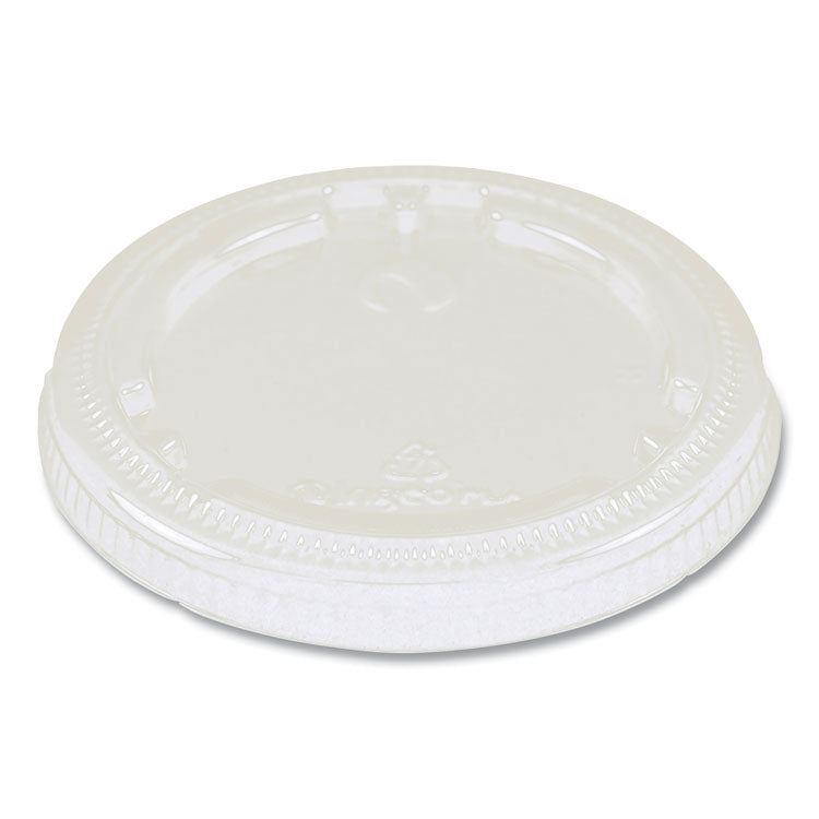 World Centric - PLA Lids for Fiber Cups, 3.1" Diameter x 0.4"h, Clear, Plastic, 1,000/Carton