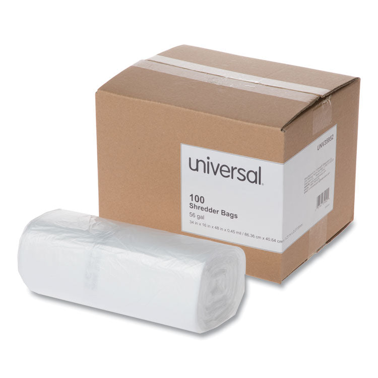 Universal - High-Density Shredder Bags, 56 gal Capacity, 100/Box