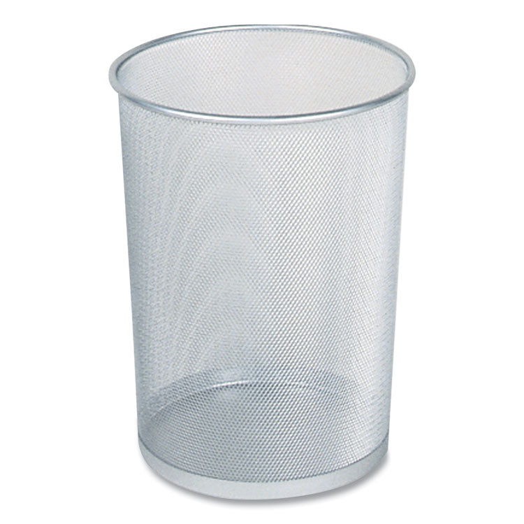 Rubbermaid Commercial - Steel Mesh Wastebasket, 5 gal, Steel Mesh, Silver