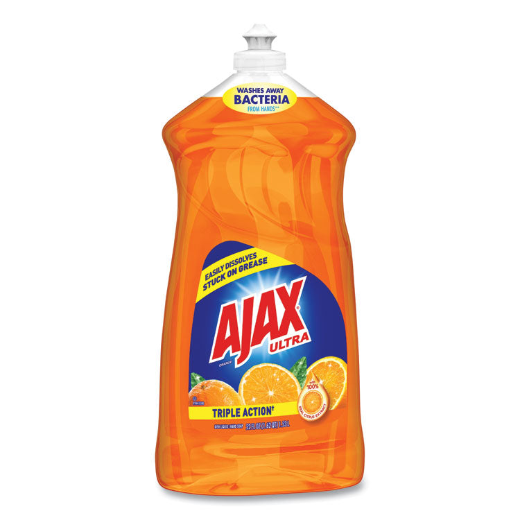 Ajax - Dish Detergent, Liquid, Antibacterial, Orange, 52 oz, Bottle