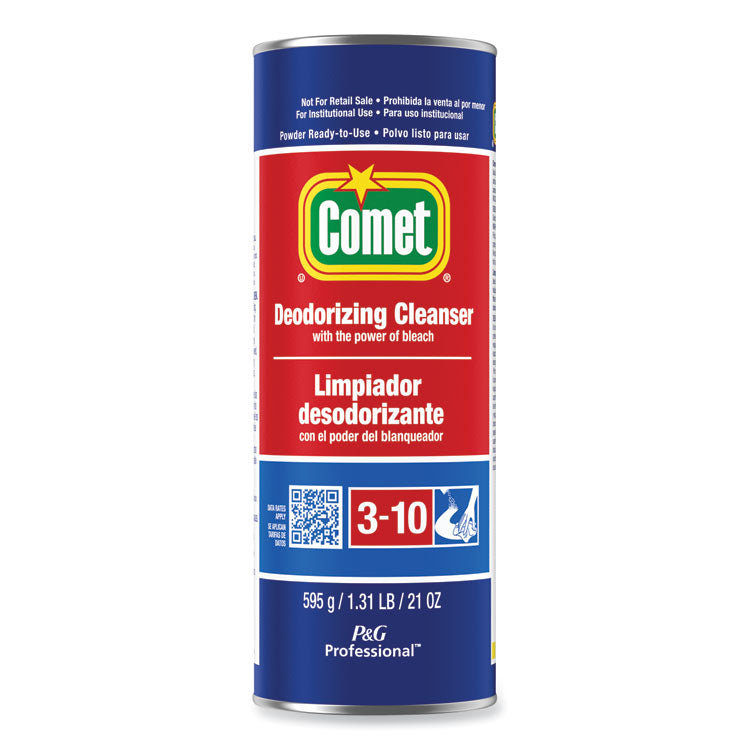 Comet - Deodorizing Cleanser with Bleach, Powder, 21 oz Canister, 24/Carton