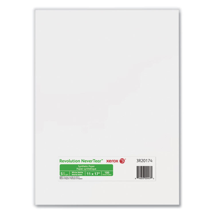 xerox - Revolution NeverTear, 5 mil, 11 x 17, Smooth White, 100/Pack