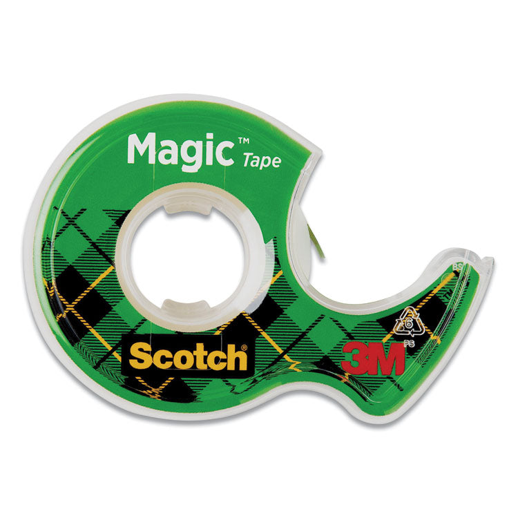 Scotch - Magic Tape in Handheld Dispenser, 1" Core, 0.5" x 66.66 ft, Clear