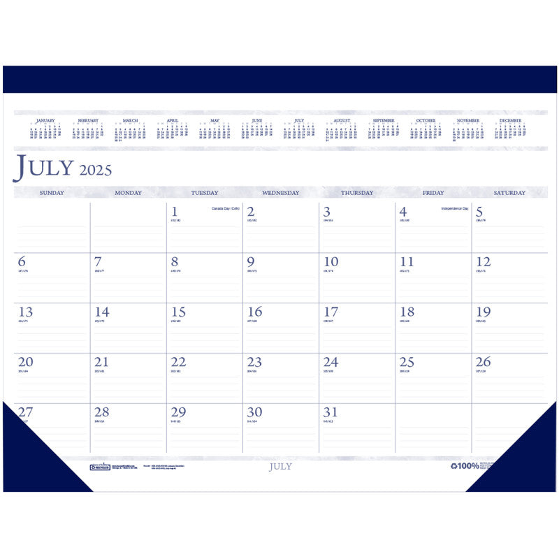 Academic Desk Pad, 18 1/2" x 13"