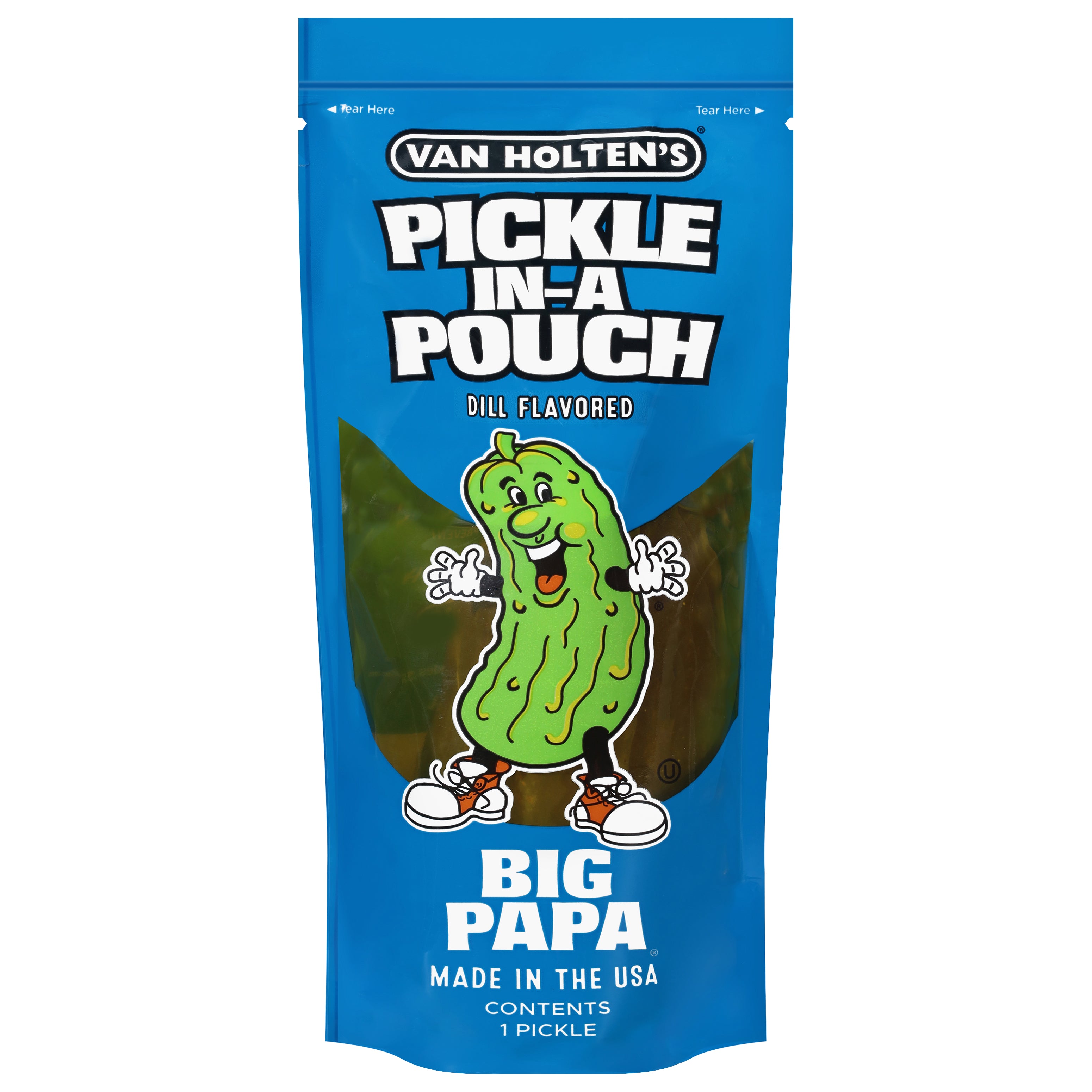 Van Holten's Big Papa Dill Flavored Pickle-in-a-Pouch 1 ea - Case of 12
