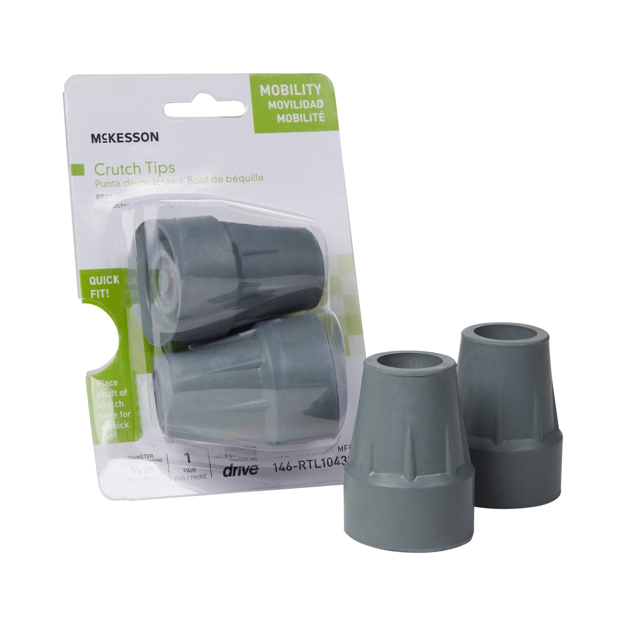 McKesson Brand - McKesson Crutch Tip For Crutch with 7/8 Inch Diameter [1/BX]