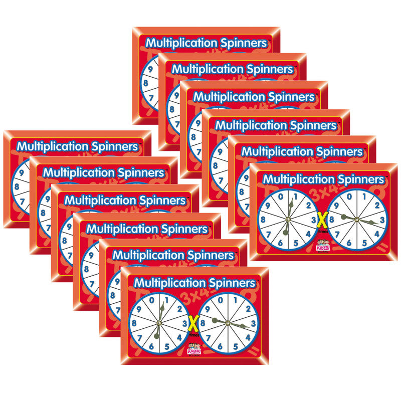 KAGAN - Multiplication Spinners, Pack of 12