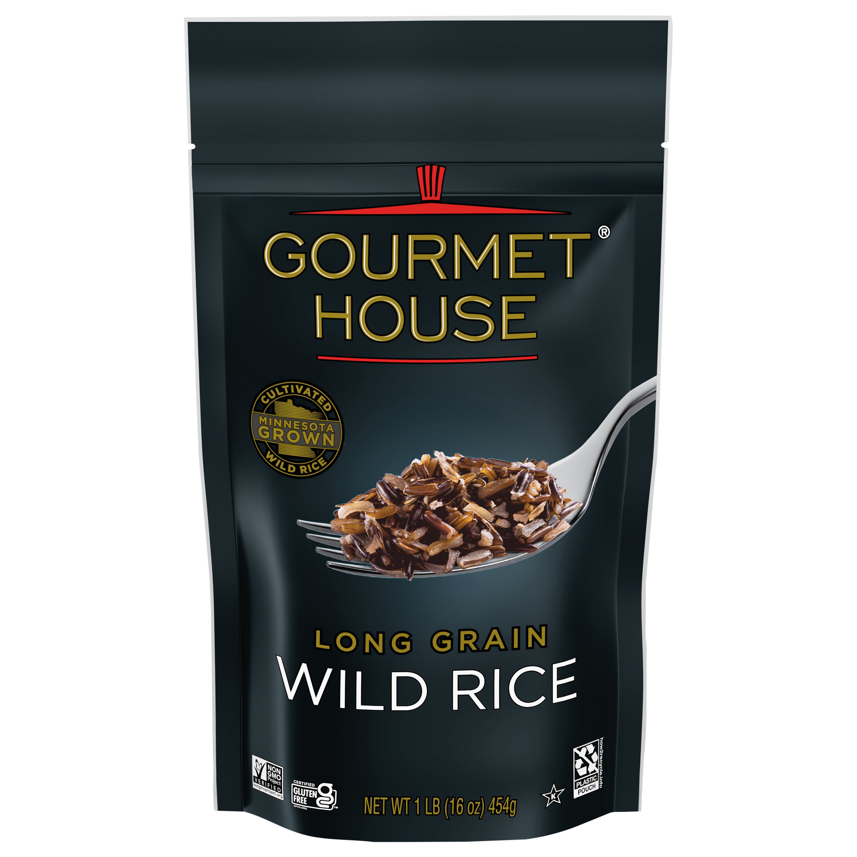 Gourmet House Long Grain Wild Rice 16 oz - Case of 8
