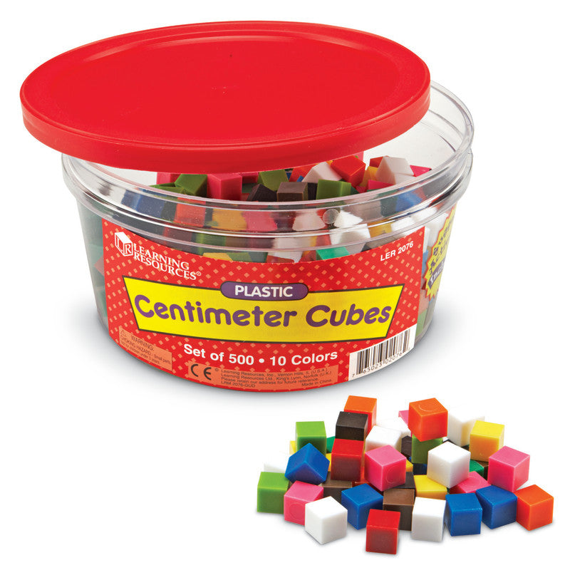 LEARNING RESOURCES - Centimeter Cubes, Pack of 500