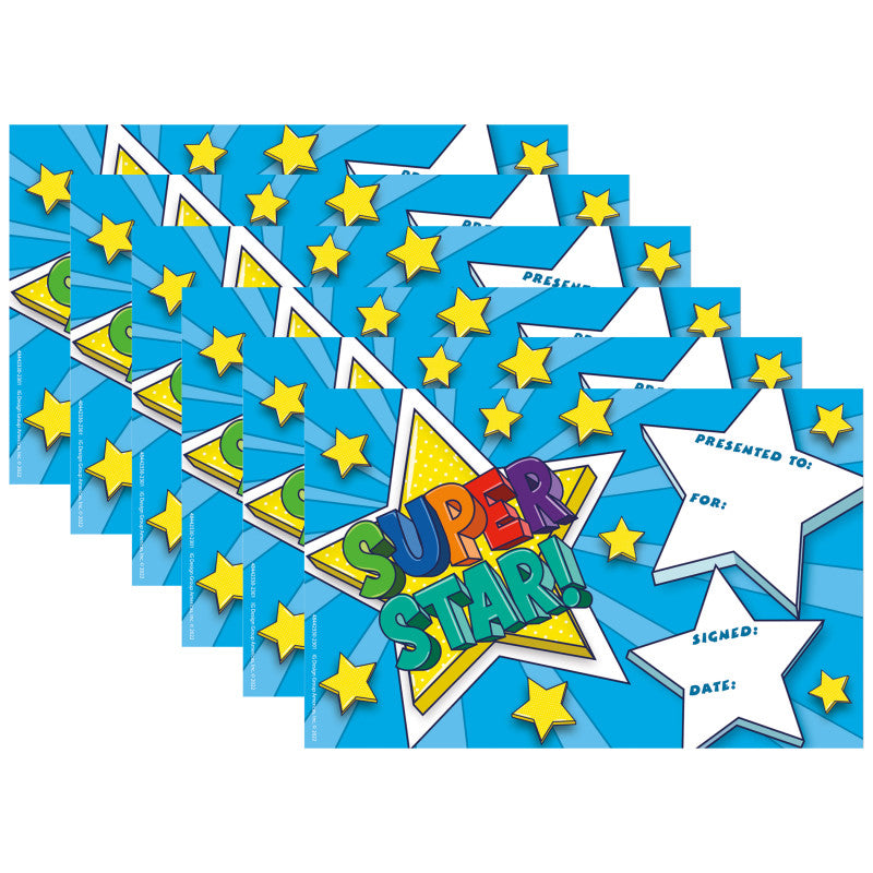 EUREKA - Super Star Recognition Award, 36 Per Pack, 6 Packs