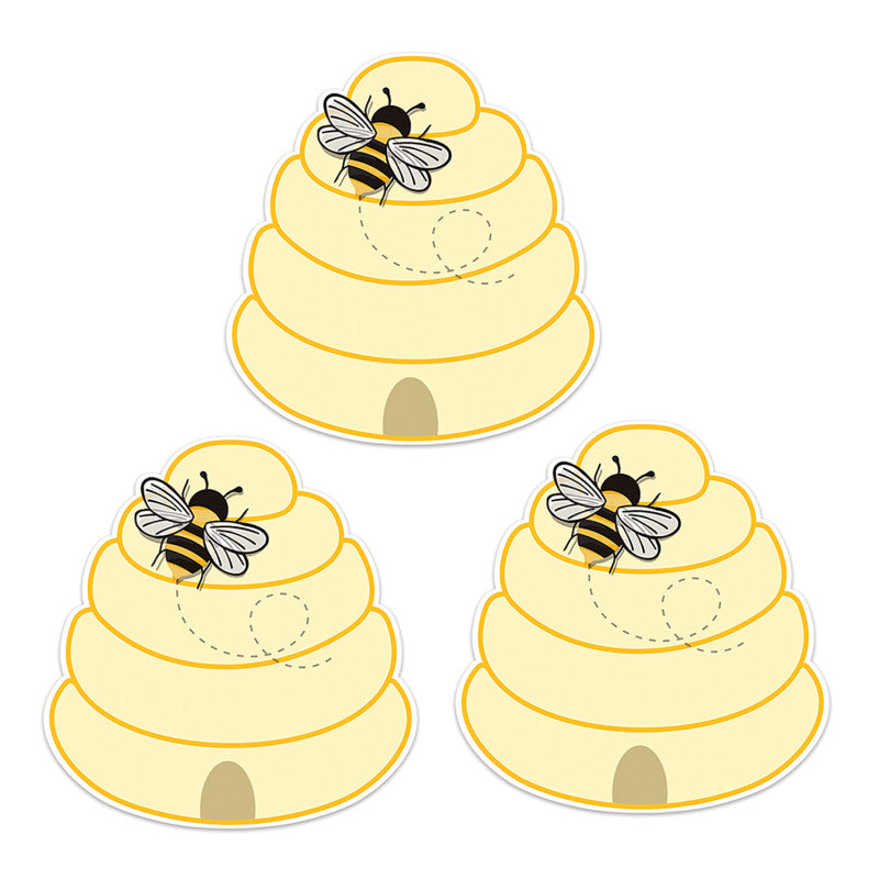 EUREKA - The Hive Beehive Paper Cut-Outs, 36 Per Pack, 3 Packs