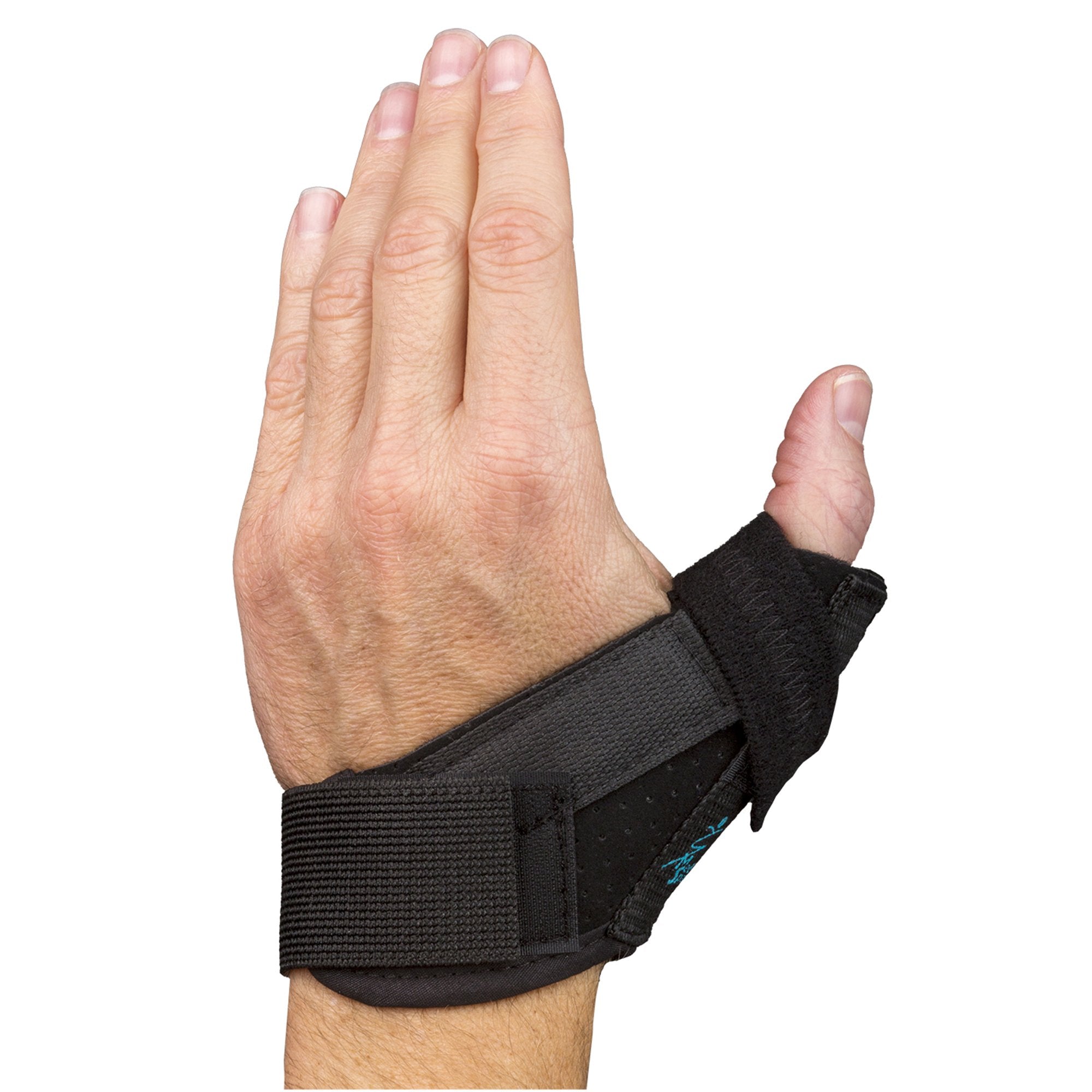 Medical Specialties - Thumb Protector Tee Pee Adult Small Hook and Loop Strap Closure Left or Right Hand Black [1/EA]
