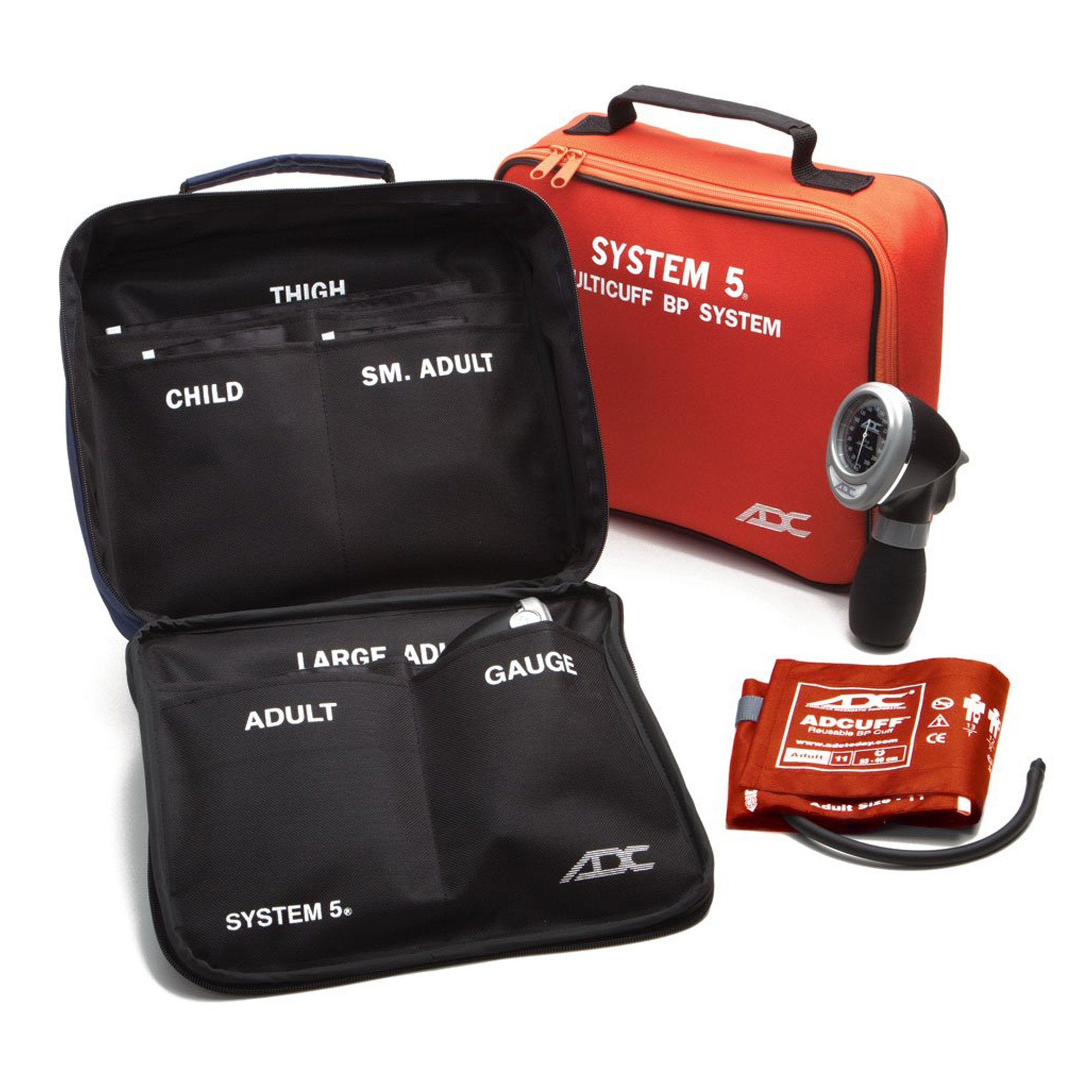 American Diagnostic Corp - Aneroid Sphygmomanometer Unit System 5™ Multiple Sizes Nylon Cuff 13 - 66 cm Palm Aneroid [1/EA]