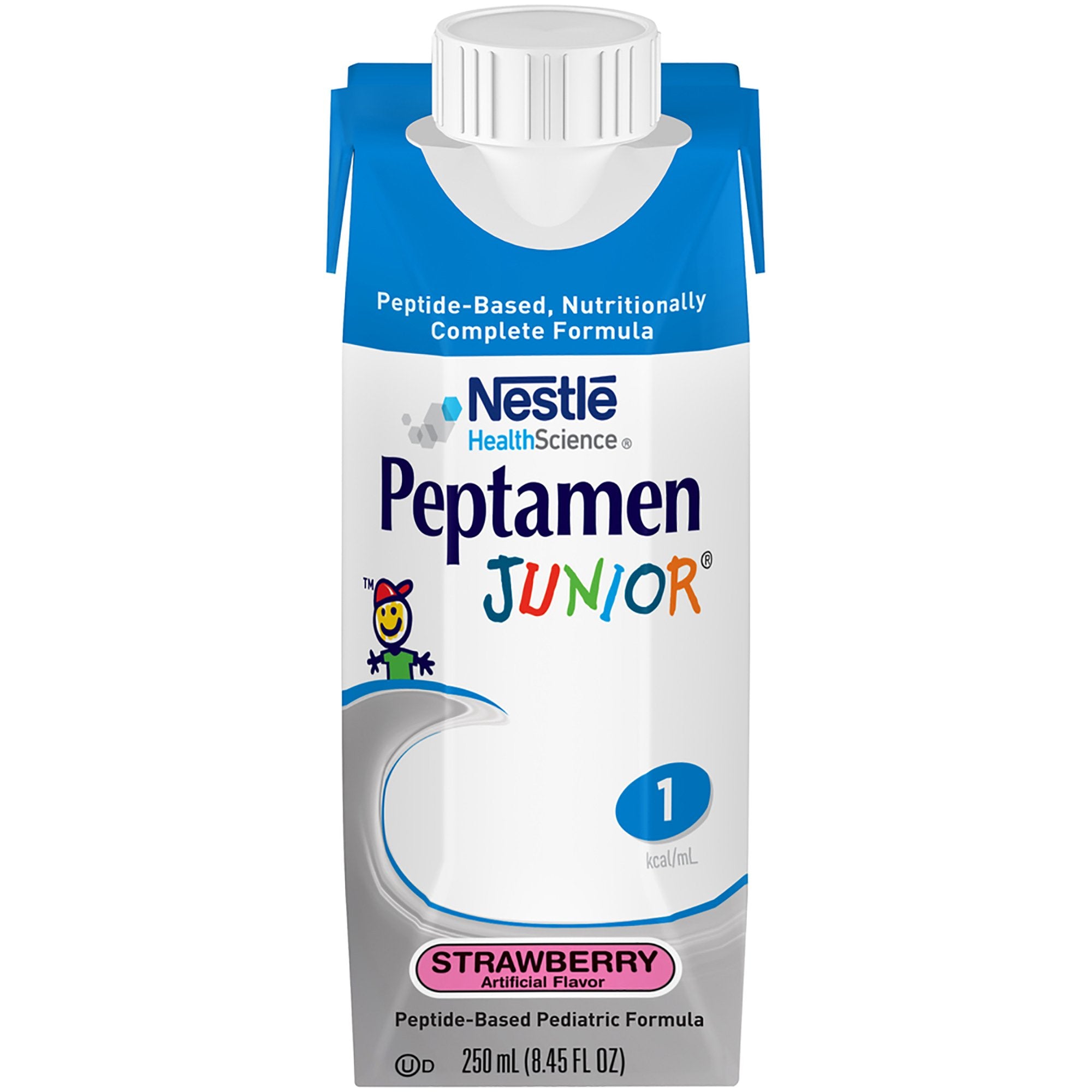 Nestle Healthcare Nutrition - Pediatric Oral Supplement Peptamen Junior® Strawberry Flavor 8.45 oz. Carton Liquid Whey Protein Impaired GI Function [1/EA]