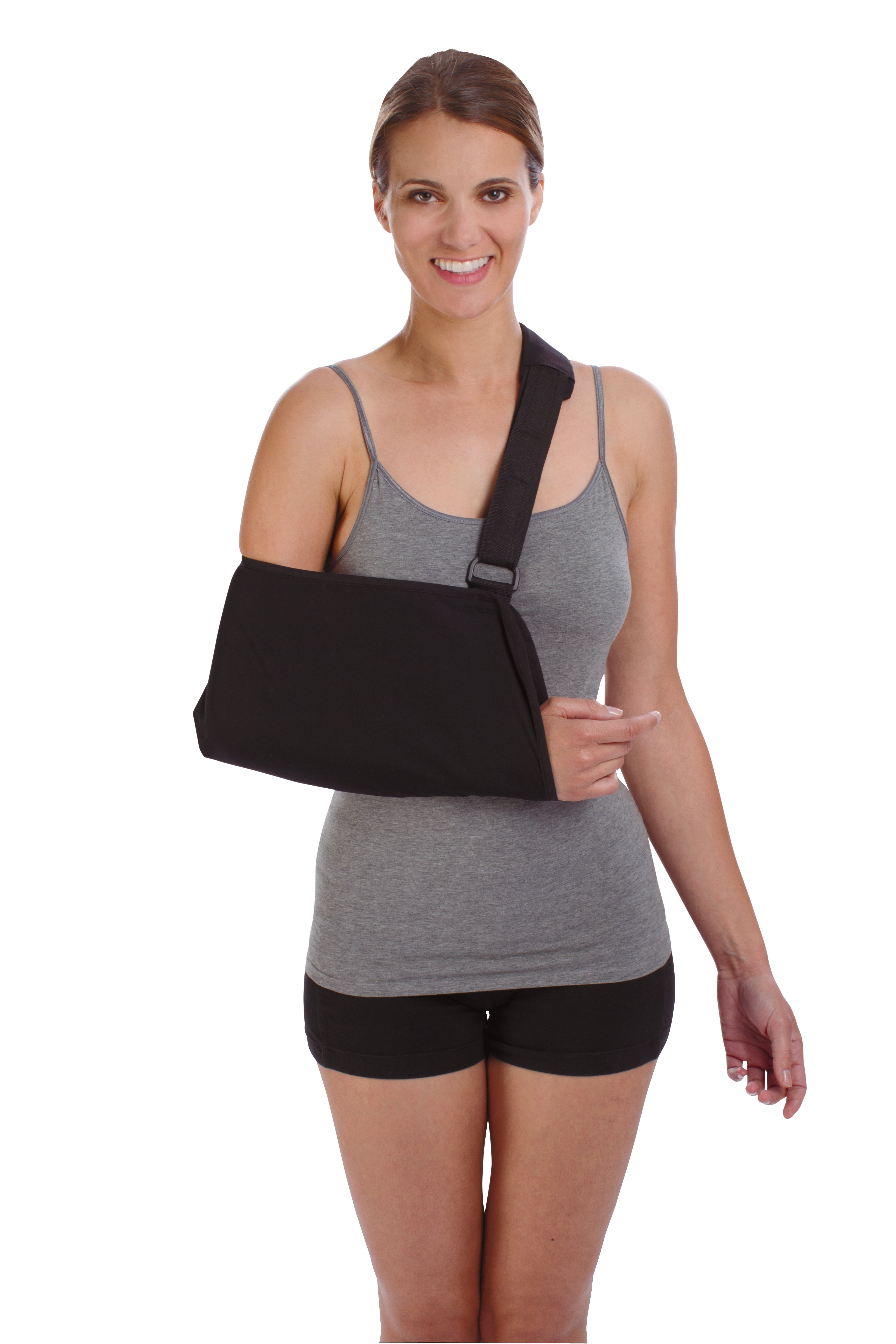 DJO - Arm Sling with Shoulder Pad Procare® Deluxe D-Ring / Hook and Loop Strap Closure Small [1/EA]