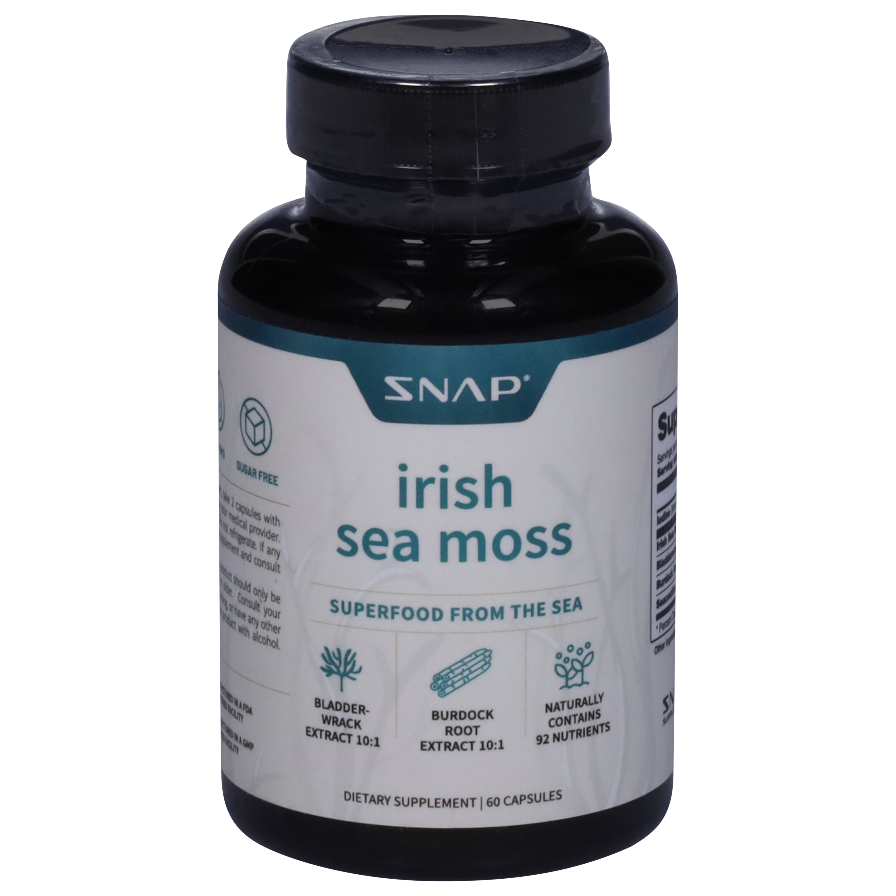 Snap Irish Sea Moss 60 Capsules - Case of 1