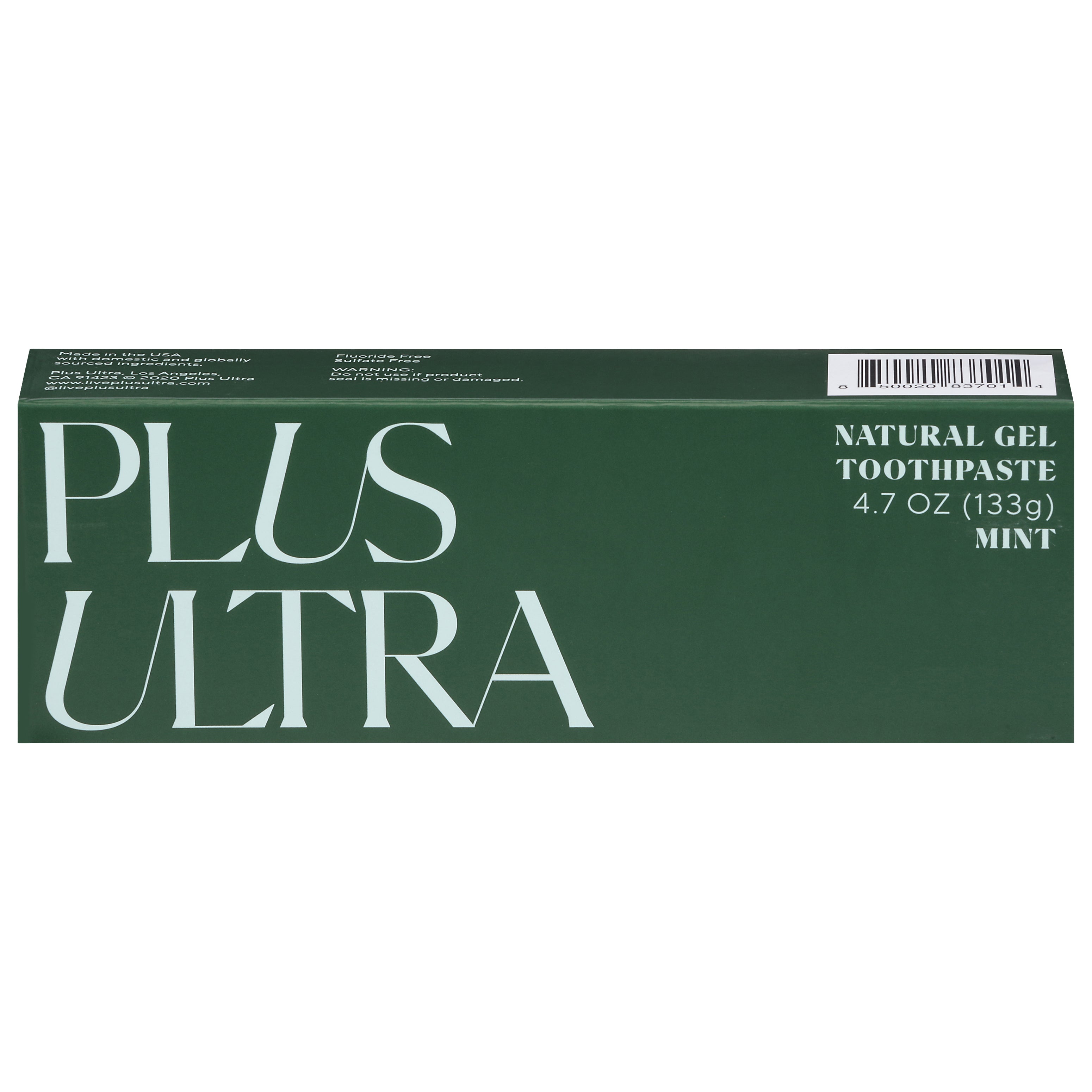 Plus Ultra Mint Toothpaste 4.7 oz - Case of 1