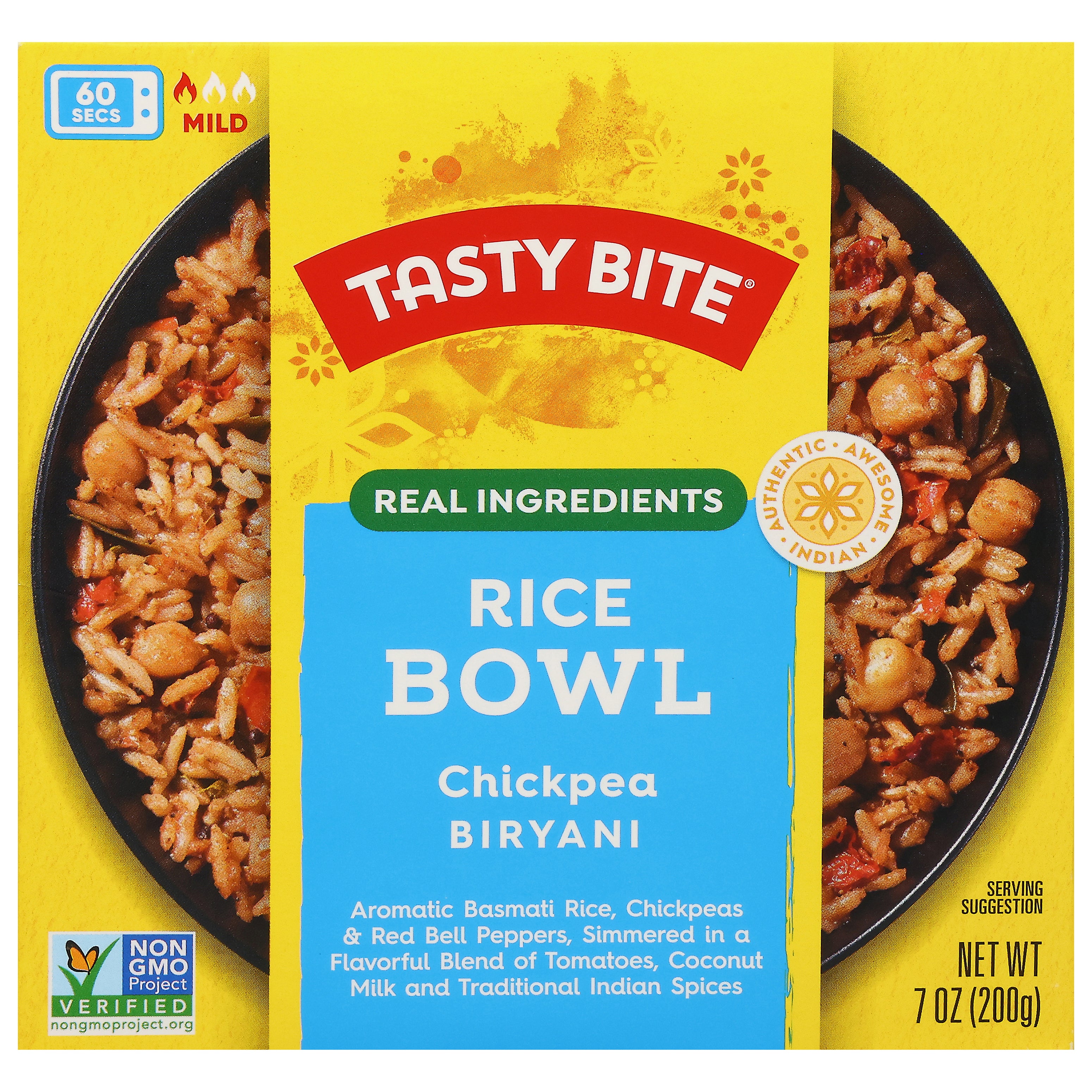 Tasty Bite Chickpea Biryani Rice Bowl 7 oz - Case of 6