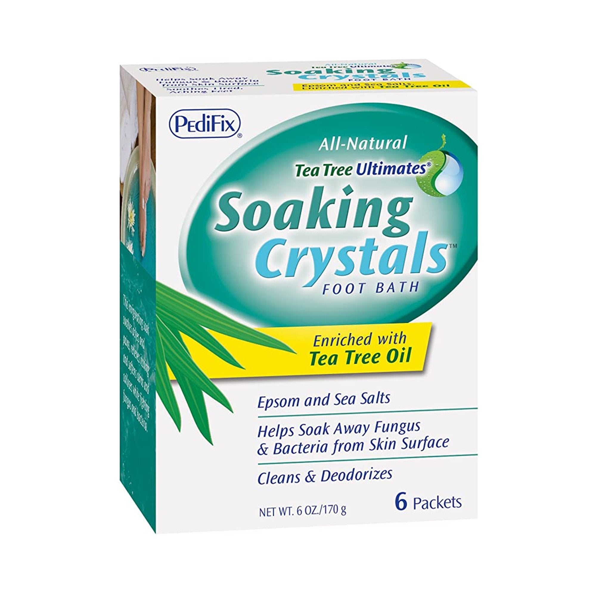 Pedifix - Foot Wash Tea Tree Ultimates® Crystals 1 oz. Individual Packet Scented [6/PK]