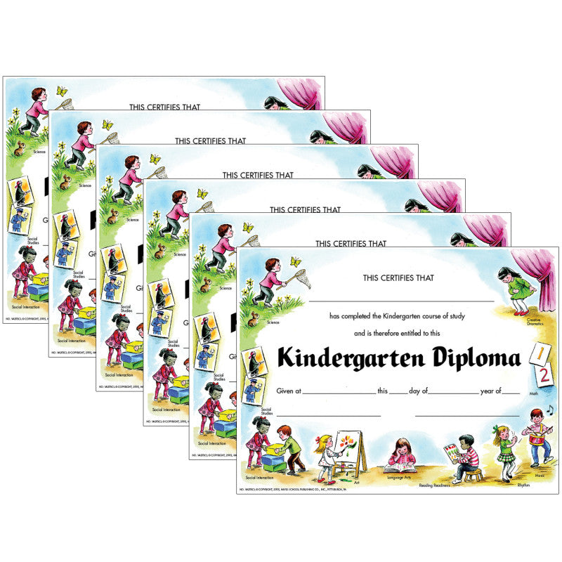HAYES PUBLISHING - Kindergarten Diploma, 30 Per Pack, 6 Packs (H-VA203CL-6)
