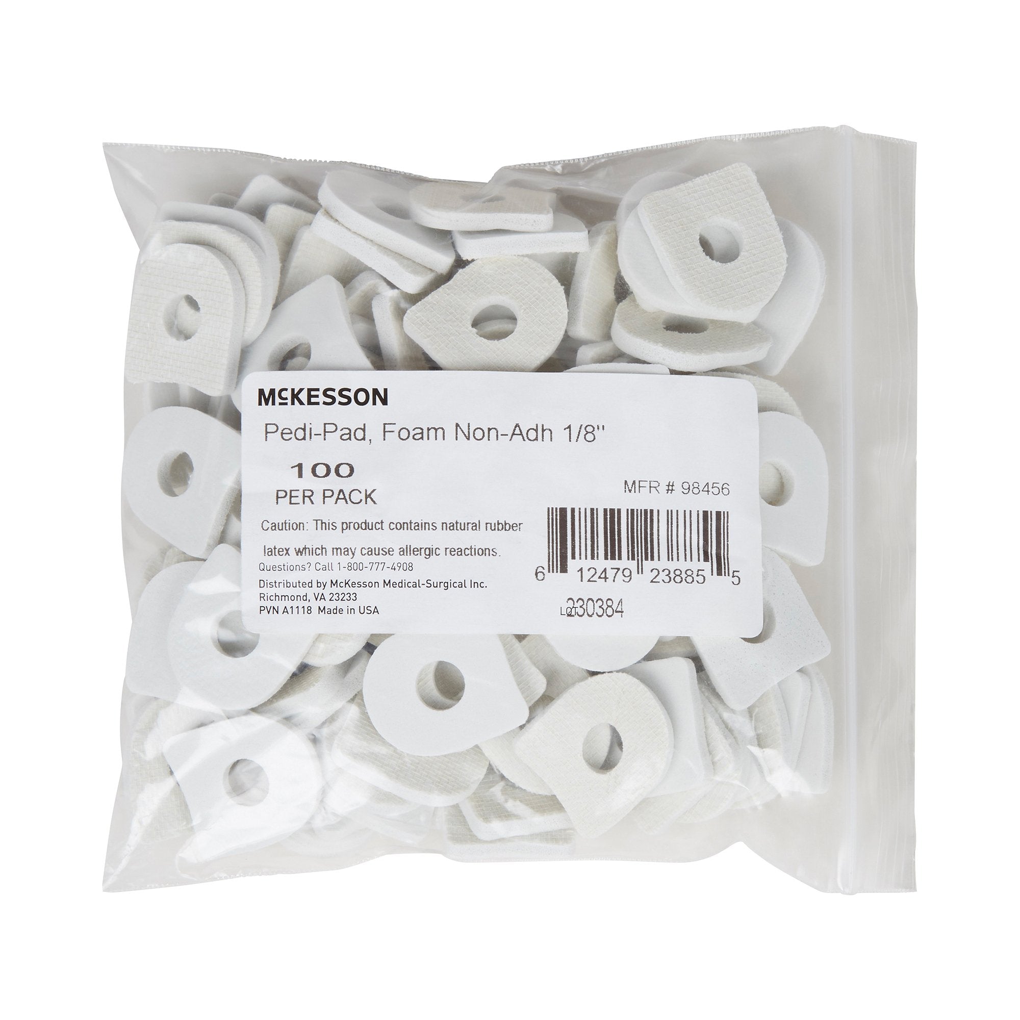 McKesson Brand - Corn Pad McKesson One Size Fits Most Non-Adhesive Foot [100/PK]