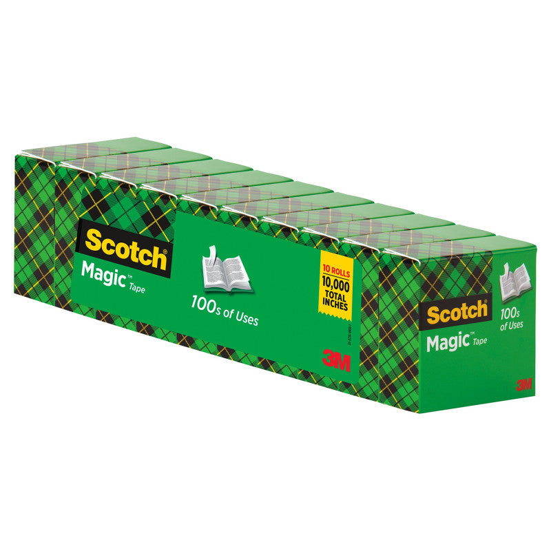 SCOTCH - Magic™ Tape Refill Rolls, 3/4" x 1000", Pack of 10