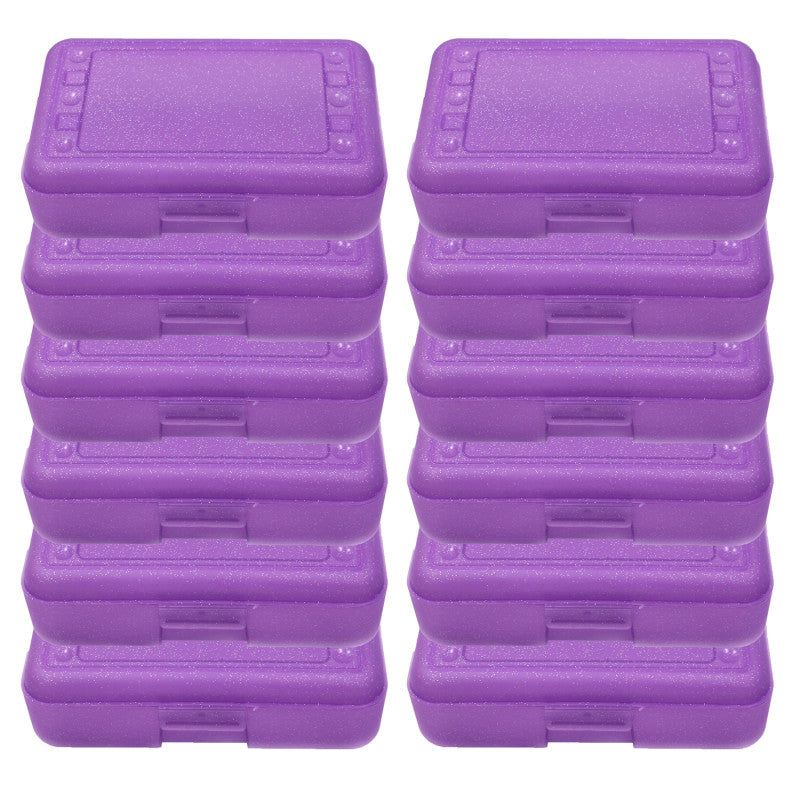 ROMANOFF - Pencil Box, Purple Sparkle, Pack of 12