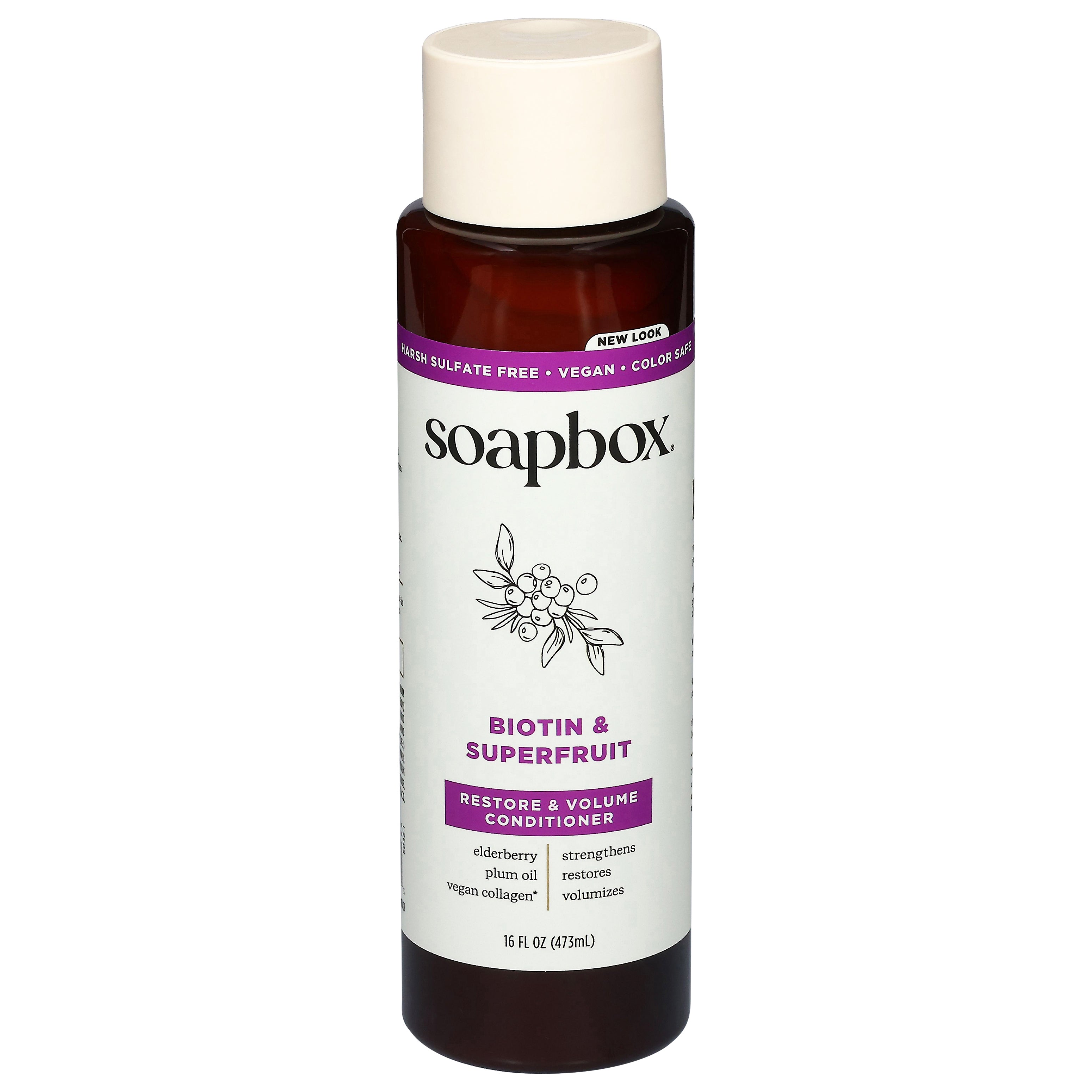Soapbox Restore & Volume Biotin & Superfruit Conditioner 16 fl oz - Case of 1