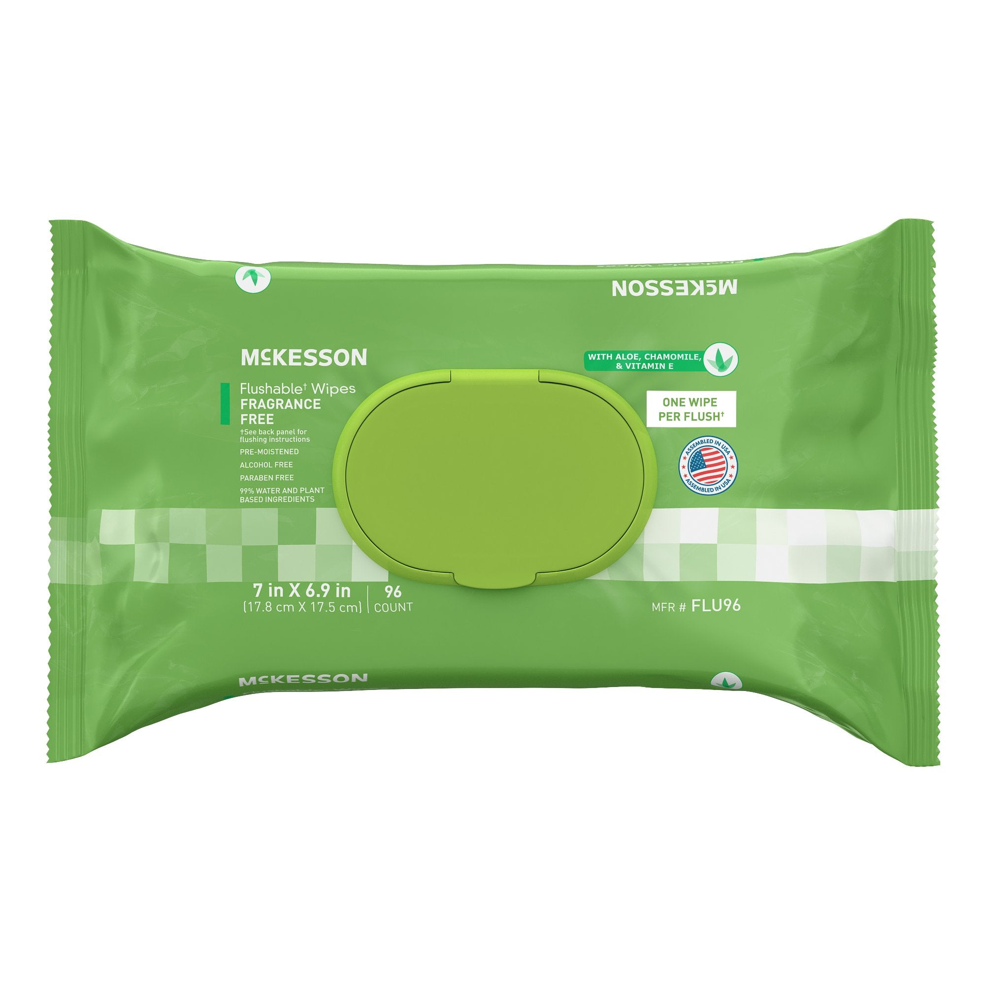 McKesson Brand - Flushable Personal Wipe McKesson Soft Pack Unscented 96 Count [576/CS] (1241751_CS)
