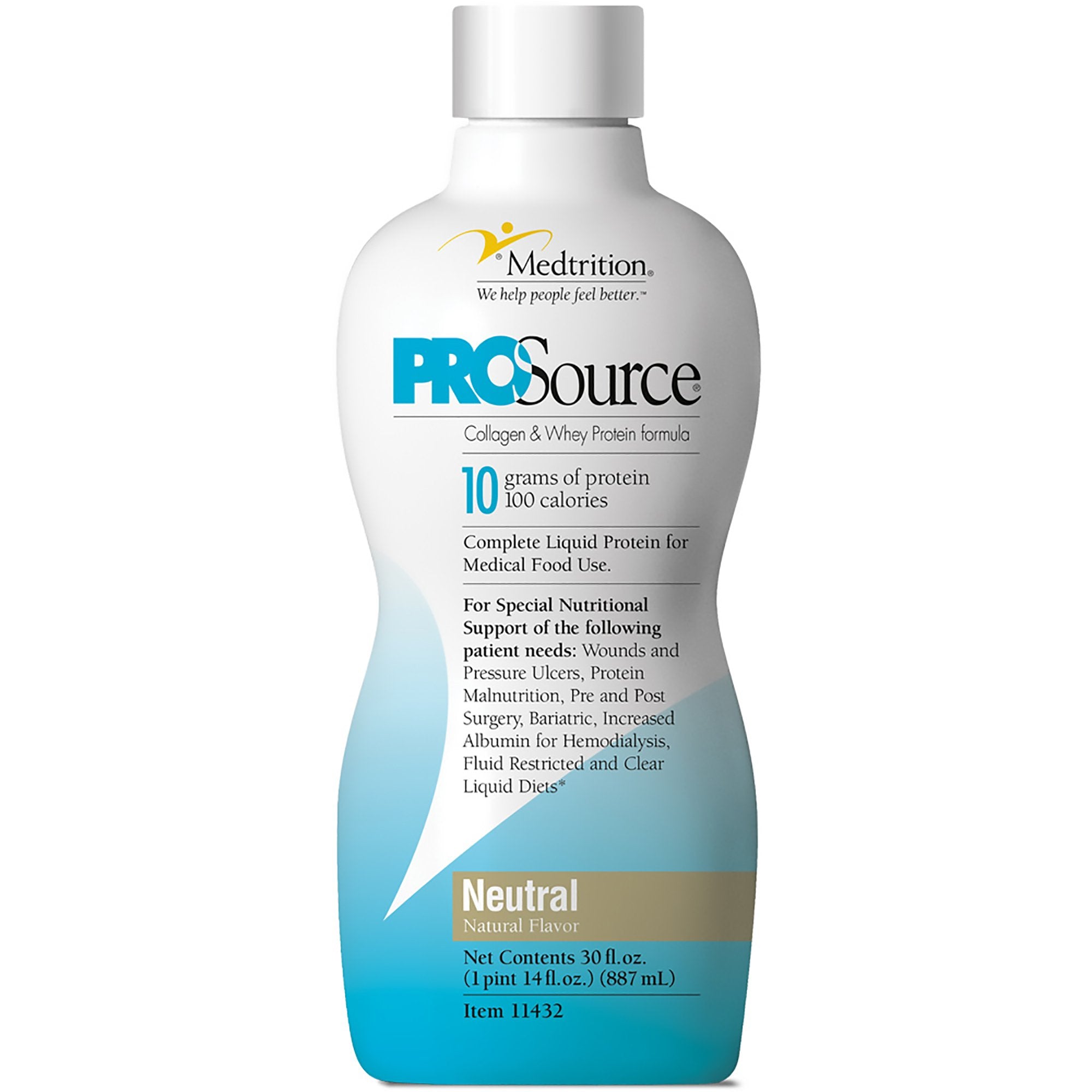 Medtrition/National Nutrition - Oral Supplement ProSource® Neutral Flavor Liquid 30 oz. Bottle [1/EA]