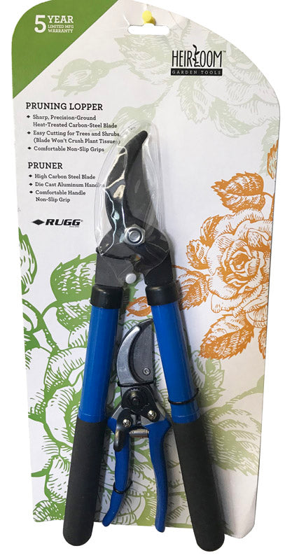 RUGG - Rugg Heirloom Carbon Steel Bypass Lopper/Pruner Set