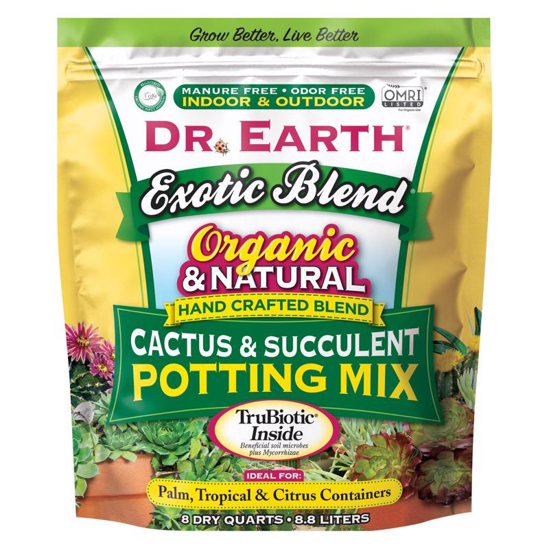DR. EARTH - Dr. Earth Exotic Blend Organic Cacti and Succulent Potting Mix 8 qt