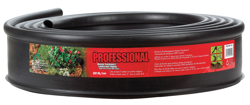 MASTER MARK - Master Mark Master Gardener 20 ft. L X 4.5 in. H Plastic Black Lawn Edging