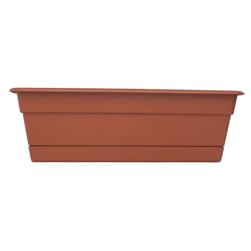 BLOEM - Bloem Dura Cotta 5.75 in. H X 24 in. W X 7.5 in. D Plastic Window Box Terracotta