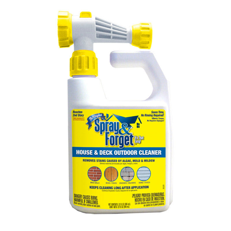 SPRAY & FORGET - Spray & Forget House and Deck Cleaner 32 oz Liquid - Case of 6