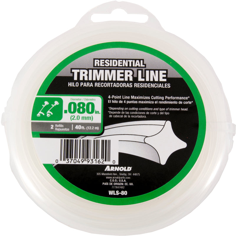 ARNOLD - Arnold Residential Grade .080 in. D X 40 ft. L Trimmer Line