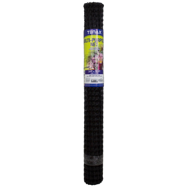 TENAX - Tenax 3 ft. H X 25 ft. L Polypropylene Multi-Purpose Netting Black